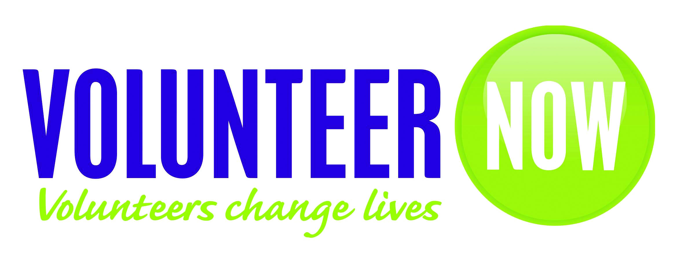 Volunteer Now logo with strapline Volunteers Change Lives